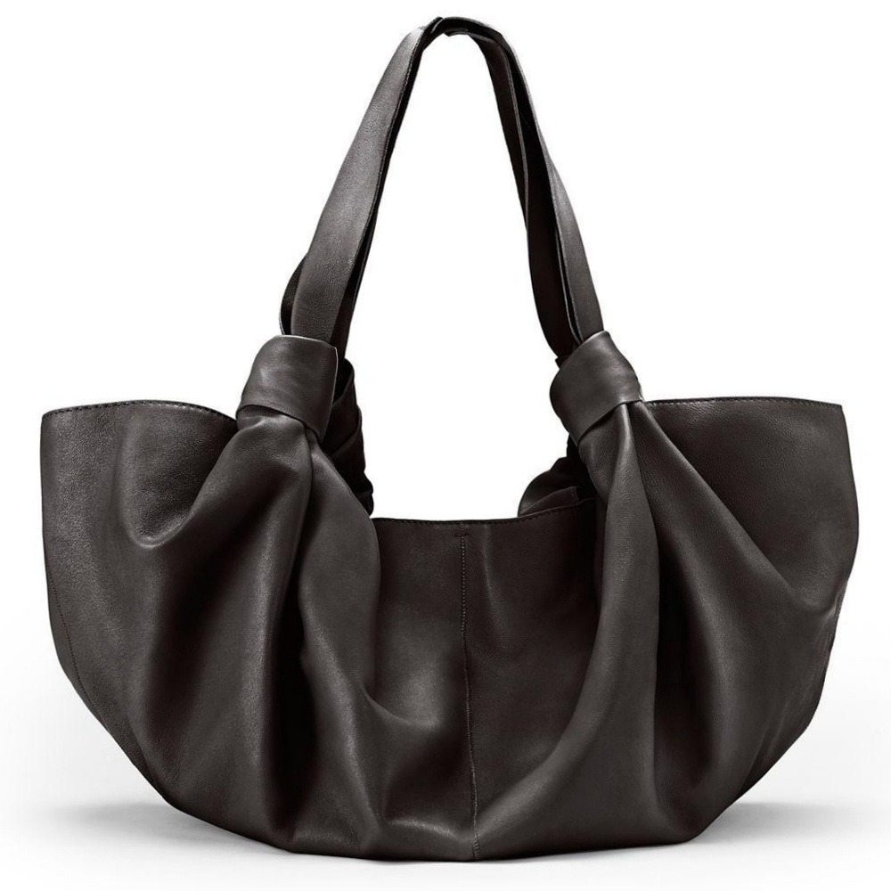 THE ROWMEDIUM LEATHER ASCOT KNOT BAG BLACK (NWOT)